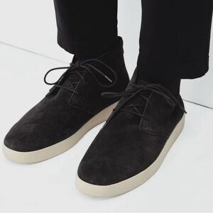 Everlane The Desert Boot Pebble Black Genuine Suede Leather Size 9.5